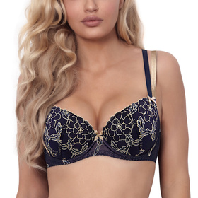 Axami V-9421 Biustonosz push-up, granatowy