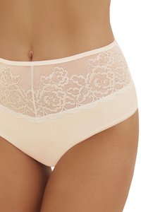 Emili Arina stringi modelujące z koronkowym pasem beżowy