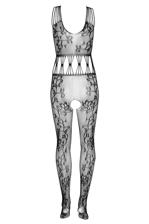 Beauty Night Miranda BN6615 bodystocking z otwartym krokiem black