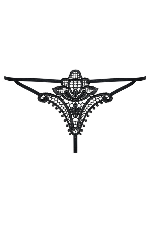 Obsessive Luiza thong Majtki stringi, czarny