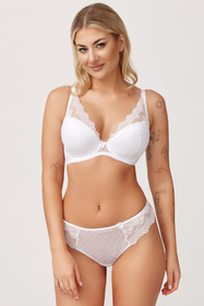 Biustonosz półusztywniany Azal Wera biały 