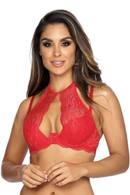 Axami V-9531 Biustonosz push-up, czerwony