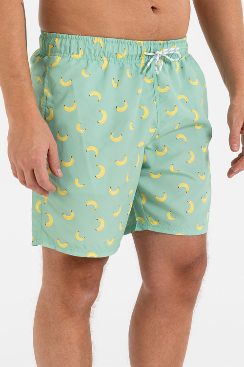 Moraj KSZ2600-006 bermudy kąpielowe szybkoschnące patt 1-green