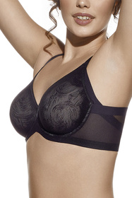 Selene Frida biustonosz miękki z fiszbinami negro