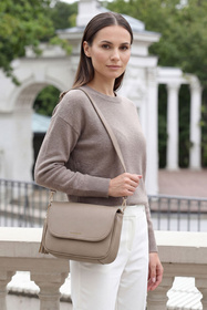 Vivisence T0025 torebka na ramię z regulowanym paskiem beige