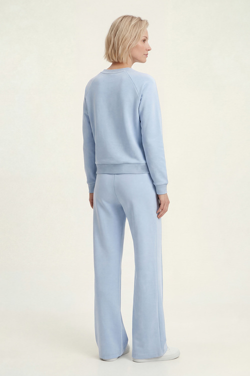Vivisence 9208kmpl komplet dresowy bluza i spodnie w kant błękitny