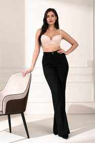 Vivisence 1089 biustonosz push-up, odpinane ramiączka beżowy