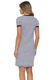 Doctor Nap TM.7539 Koszula nocna bawełniana z zatrzaskami, stripes