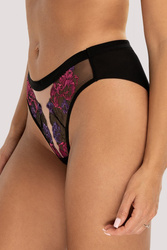 Unikat Estela figi wysokie z koronkowymi wstawkami czarny/wzór