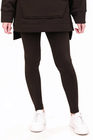 Vivisence 9106 legginsy prążkowane z bawełny brązowy