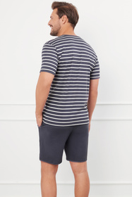 Nocna piżama Italian Fashion Bert kr.r. kr.sp. grafit