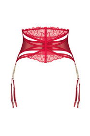 Pas do pończoch wysoki Obsessive Matildea garter belt czerwony