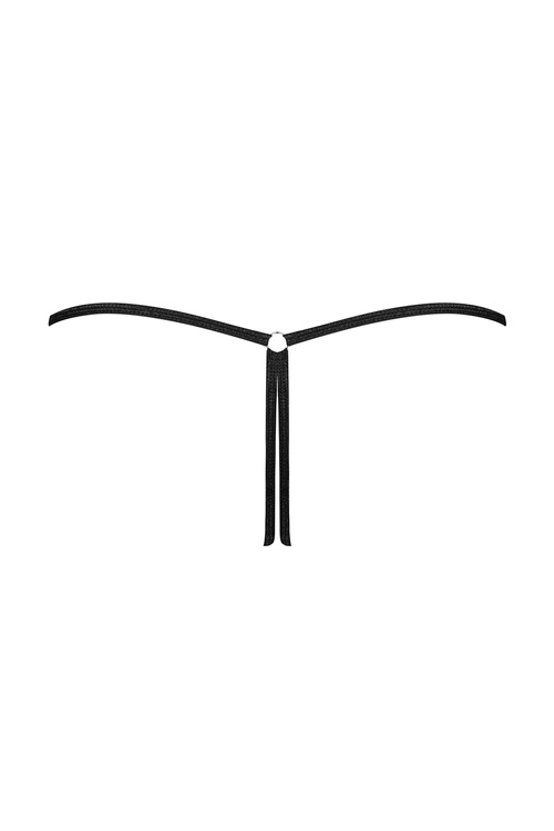 Obsessive Remediosa crotchless thong Majtki stringi otwarte, czarny