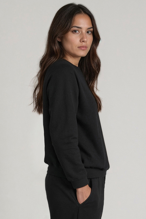 Vivisence 9004 bluza nierozpinana z okrągłym dekoltem czarny