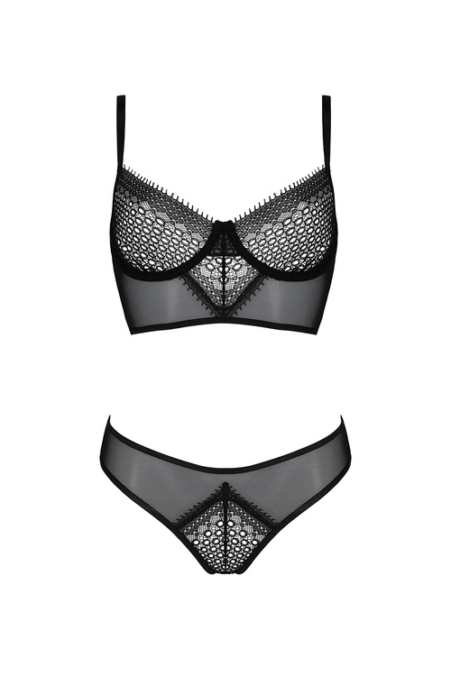 Nocna komplet biustonosz + figi Casmir Denerys set black