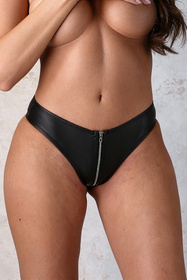 Passion Errisa panties figi z zamkiem z przodu black