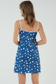 Koszulka Italian Fashion Ojos ws.r. druk/niebieski