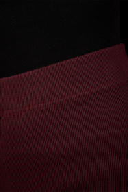 Vivisence 9207kmpl komplet bluza z kapturem, prążkowane legginsy bordowy