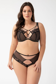 Biustonosz miękki Gorsenia K758 Saanvi czarny