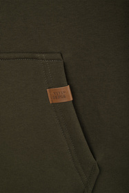 Vivisence 9207kmpl komplet bluza z kapturem, prążkowane legginsy zielony