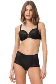 Majtki wysokie figi Triumph 10207231 Wild Rose Sensation Maxi 0004-black