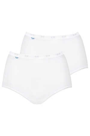 Wysokie figi Sloggi 10043769 Basic+ Maxi 2P 0003-white 