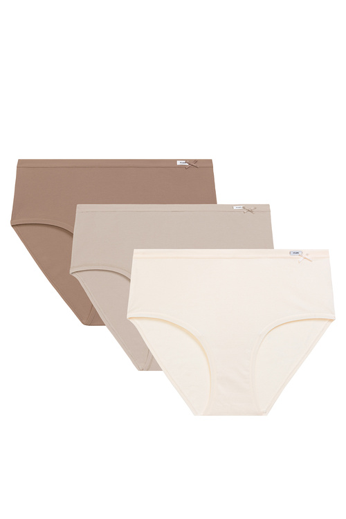 Atlantic 3CLP-004B figi z wysokim stanem 3 pack ecru/beżowy/beżowy ciemny