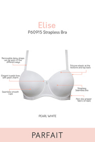Biustonosz bardotka Parfait P60915 Elise pearl white