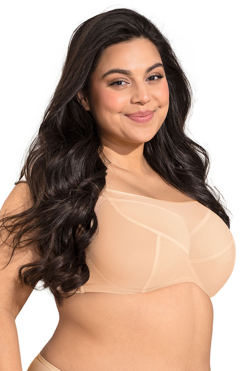 Biustonosz miękki Nessa Salma crop top beż
