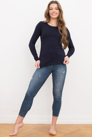 Koszulka z długim rękawem Italian Fashion Ibiza dł.r. granat