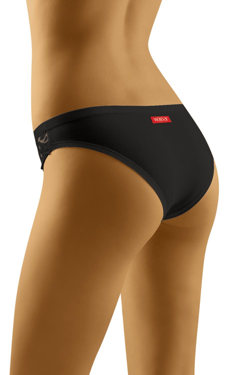 Wol-Bar Soft Cushy Majtki figi, czarny