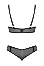 Nocna komplet biustonosz + stringi Obsessive Glandez 2-pcs set czarny 
