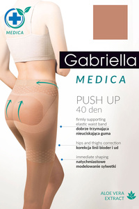 Gabriella Medica Push-up 40 Den Code 128 Wyrób pończoszniczy rajstopy, gazela
