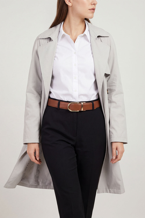 Pasek skórzany Vivisence P0005 brown
