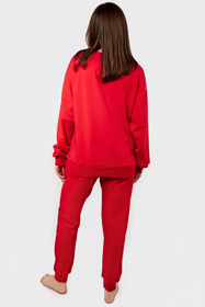 Komplet bluza+spodnie Dkaren DK-K-B2 czerwony