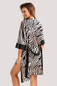 Unikat Braga peniuar krótki z rękawem 3/4 wzór