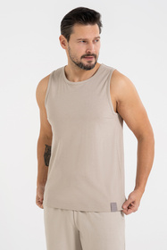 Moraj koszulka bez rękawów Regular Fit beige