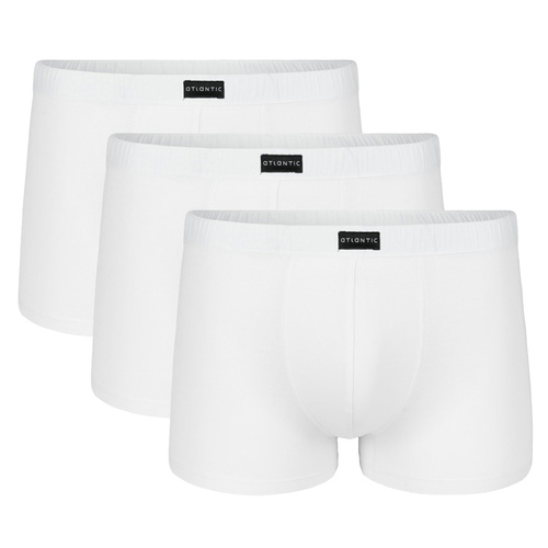 Atlantic 3BMH-007 bokserki 3-pack dopasowany krój biały
