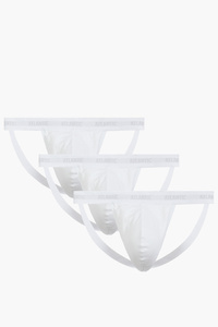 Atlantic 3BMP-1571 jockstrap 3 pack slipy otwarte biały