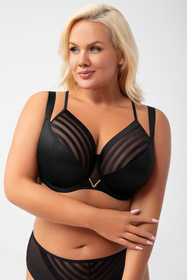 Biustonosz miękki Gorsenia K810 Yoko czarny 