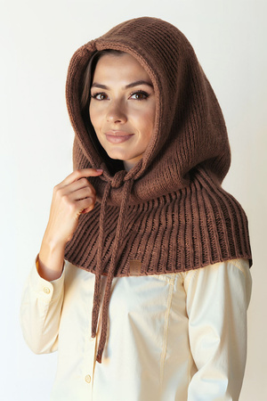 Kaptur balaclava Vivisence 70110 brązowy