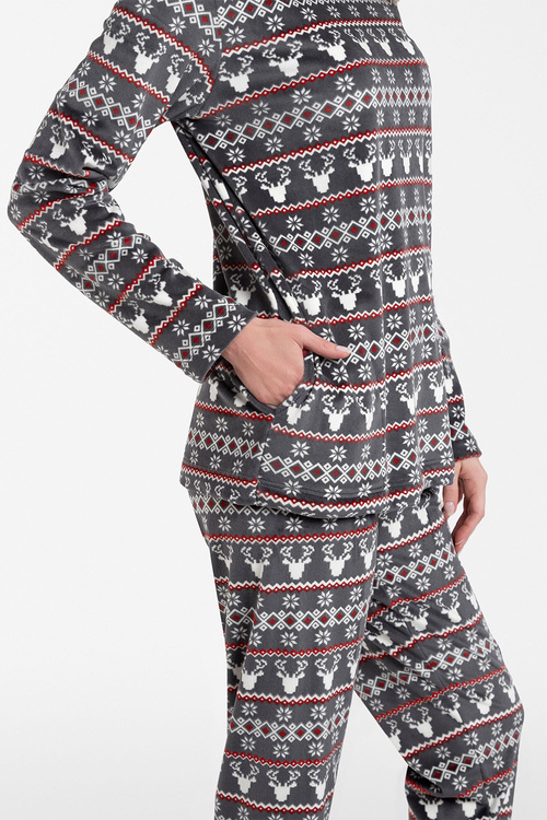 Dres homewear Italian Fashion Islandia dł.r. dł.sp. grafit
