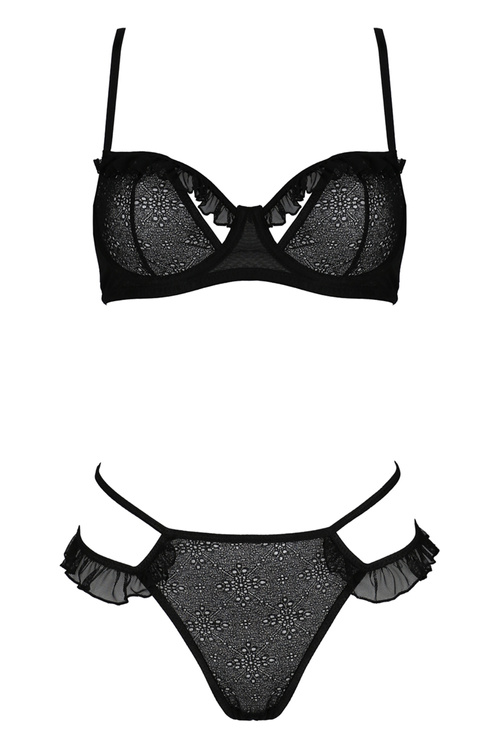 Komplet biustonosz Avanua Odrevia set black