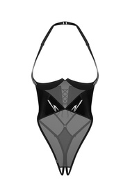 Body sexy Obsessive Rolleya crotchless teddy black