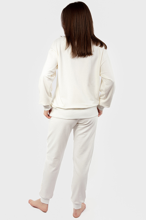 Komplet bluza+spodnie Dkaren DK-K-B2 ecru
