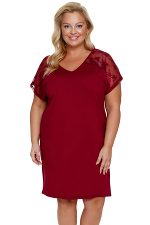 Nocna koszula Doctor Nap TB.7260 burgundy red