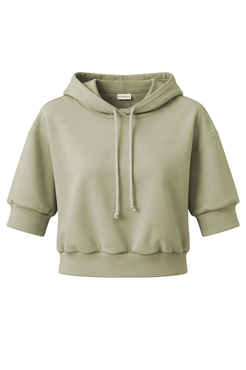 Vivisence 9008 bluza nierozpinana z kapturem oliwkowy