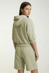 Vivisence 9008 bluza nierozpinana z kapturem oliwkowy