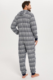 Italian Fashion Alaska Men dł.r. dł.sp. Nocna kombinezon, granat
