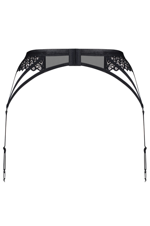 Pas do pończoch niski Obsessive Donarella garter belt black